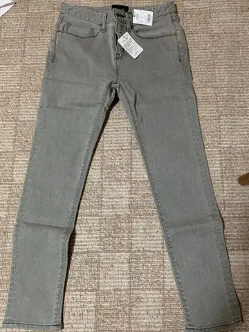 RAZARD 그레이 슬림핏 데님 팬츠