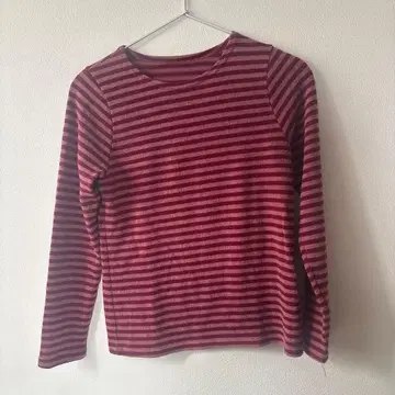 보더 긴팔 T셔츠