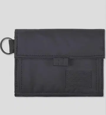 나일론 소재 블랙 3단 폴더형 지갑