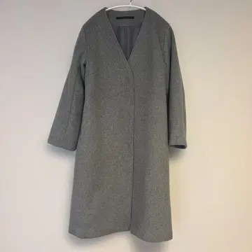 JEANASIS 지나시스 노카라 코트 그레이