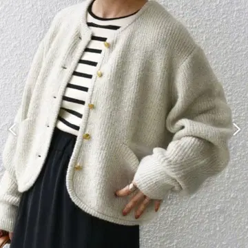 SHIPS 니트 가디건 베이지