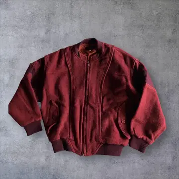 80s 90s archive a2 멜톤 봄버 자켓 city boy
