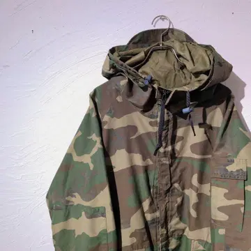 90년대 미군 USARMY 실물 고어 후드티 레벨 5 우드랜드 카모