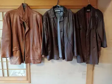 정말 멋진 가죽 자켓 세트 (브라운, 블랙) 6벌