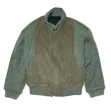 MONSIEUR DI PARIS 울 블루종 그린 L