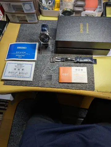 세이코 메카니컬 기계식 프레시지 새상품급!! 부속품 다수 있음. 덤 포함