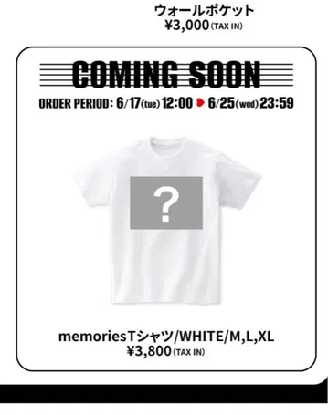 EXILE 라이브 투어 memories 티셔츠 화이트 XL