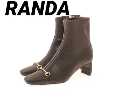 RANDA 스티치 디자인 비트 부츠 (BROWN)