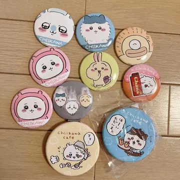 [ 새상품급 ] 치이카와 (먼작귀) 캔뱃지 컴팩트 거울 세트