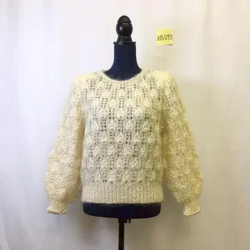 zB1293 [ F ] TOMATSU/BOUTIQUE 벌룬 슬리브 니트