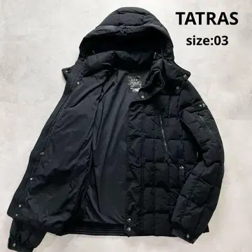 레어 L 사이즈 타트라스 TIDONE 다운 자켓 블랙 사이즈 3 남성용
