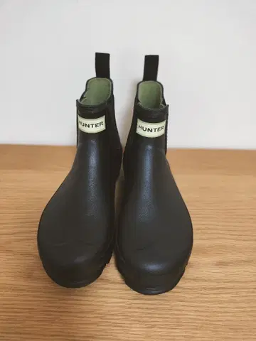 컨디션 최상 HUNTER 노리스 첼시 부츠 사이드 고어 블랙 US7