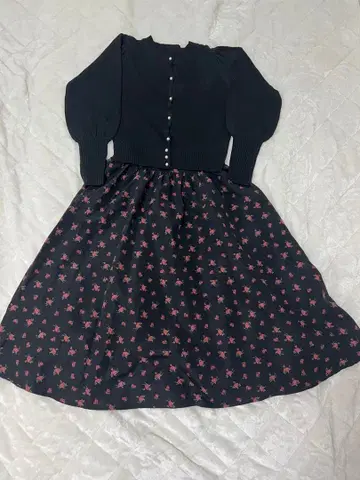 코디 세트 꽃무늬 스커트 maihee