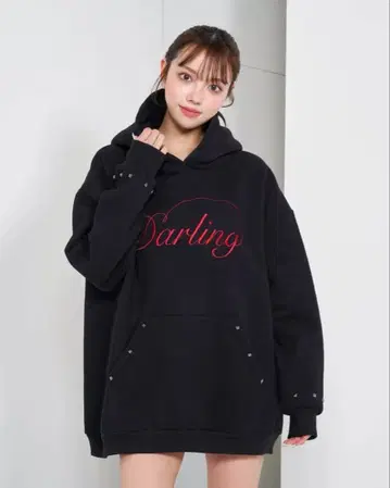 Darich 그래픽 스터드 후디 BLK