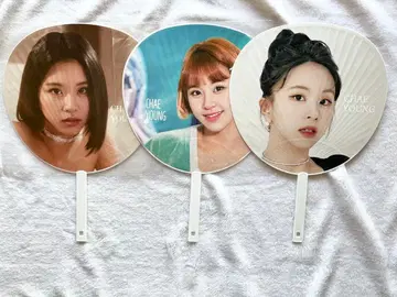 TWICE 채영 부채 3점 묶음 판매