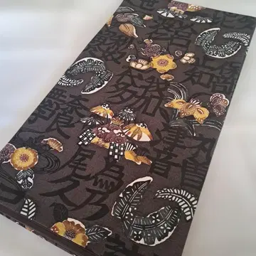 순수 실크 에도 홍형 이로하 노래 패턴 캐주얼 오비