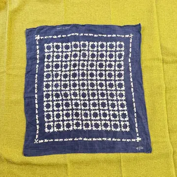 45R 코튼 반다나 스카프 일본제 52cm 넥 백 악센트