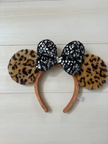 디즈니 머리띠 레오파드 무늬