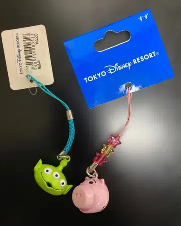 Disney 토이 스토리 리틀 그린맨 & 햄 방울 스트랩