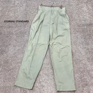 [ JOURNAL STANDARD ] 턱 테이퍼드 팬츠 그린