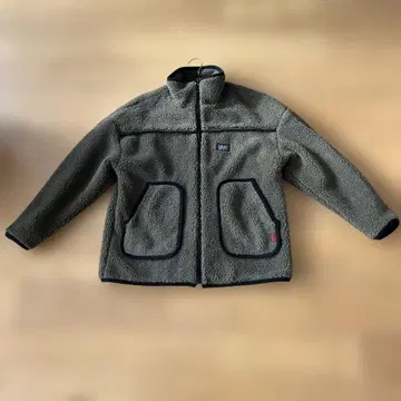 써니클라우드 올리브 그린 플리스 자켓 보아