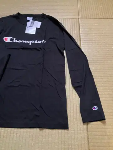 챔피온 champion 롱T 블랙