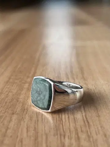 톰우드 시그넷 반지 그린 마블 60