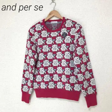 and per se 골프 니트 스웨터 올 패턴