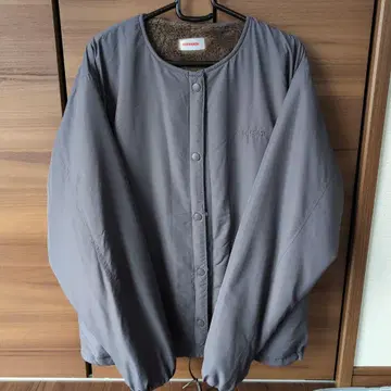 새상품급 CONVERSE 플리스 자켓 그레이