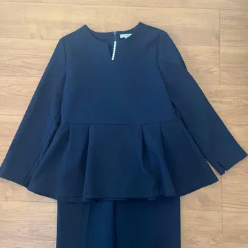 PLST 셋업 유치원 입원 졸업식 입학식 펄 탈부착 가능 블라우스 팬츠