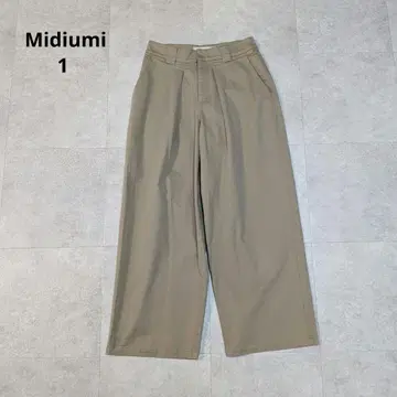 새상품급 MidiUmi 미디우미 턱 와이드 팬츠 치노 팬츠 최근 모델