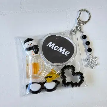 참 부품 충전 파우치 SnowMan 메구로 렌 덕질 멘카라