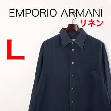 H4380 엠포리오 아르마니 린넨 셔츠 Y2K