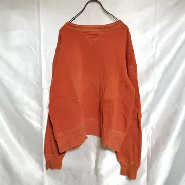 [ WAREHOUSE ] 양 V 크루넥 맨투맨 40 오렌지 초기 택