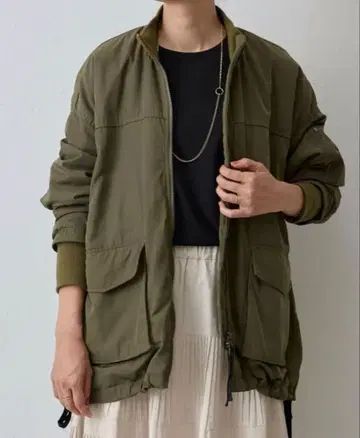 BEARDSLEY 비어즐리 플레어 MA-1 블루종 카키