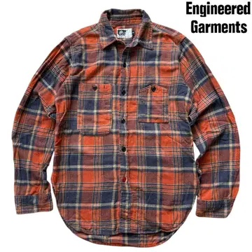 USA 제조 [엔지니어드 가먼츠] 코튼 플란넬 워크 셔츠