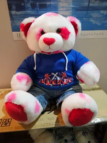 메루카리 시 한정판 빌드어베어 하트 무늬 곰