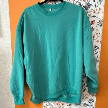 터콰이즈 L 사이즈 크루넥 트레이닝복