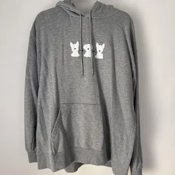 츄부 그레이 후드티