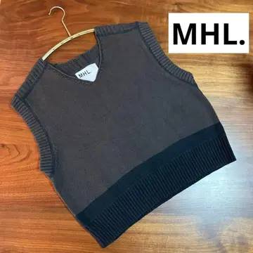 [ 새상품급 ] MHL. COTTON LINEN SLUB 니트 베스트