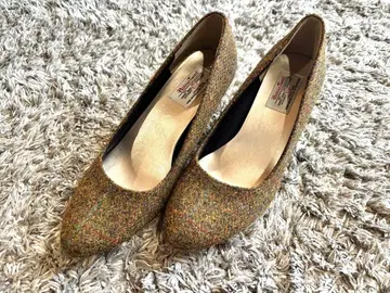 가을/겨울에 딱 맞는 탄력 트위드 하이힐 23.5cm