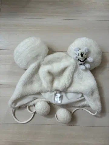 디즈니 팬캡 미키 봉제 인형 화이트