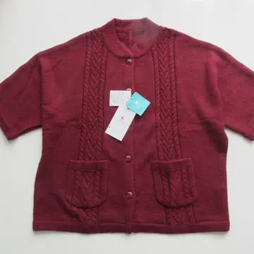 새상품 와코루 파트너 따뜻한 가디건 크림슨 M~L 사이즈