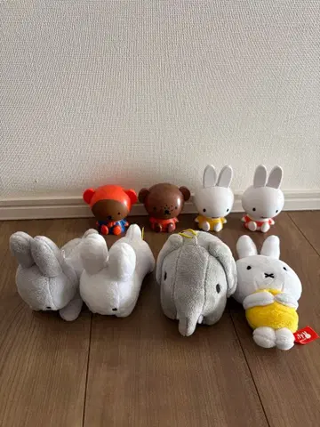 미피 가챠가챠 브루나 애니멀 토끼 코끼리 봉제 인형 마스코트