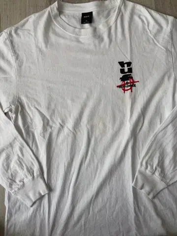 HUF 화이트 롱 슬리브 T셔츠 M