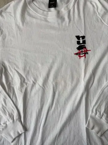 HUF 화이트 롱 슬리브 T셔츠 M