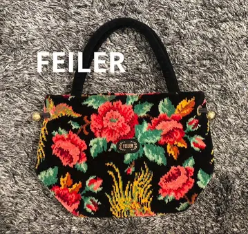 FEILER 페이러 토트백 꽃무늬 금