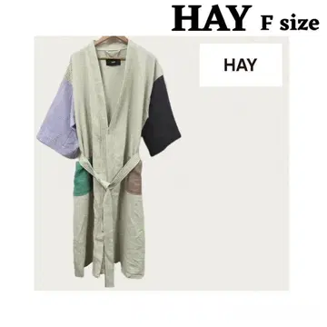 HAY 목욕 가운 가운 파스텔 그린 프리 사이즈