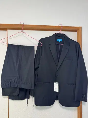 WWS 다크 네이비 3L 비즈니스 정장 셋업