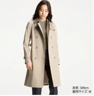 유니클로 트렌치코트 S